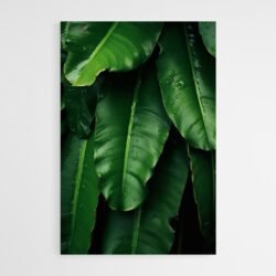 Banana leaf painting