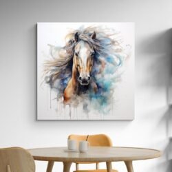 Horse watercolor painting