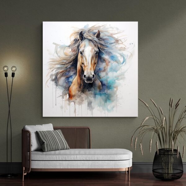 Horse watercolor painting