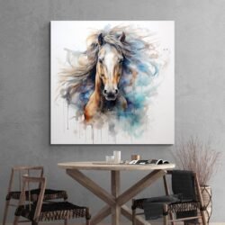 Horse watercolor painting