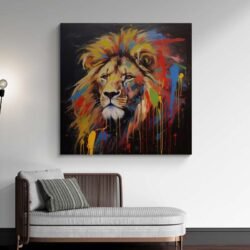 Lion face painting