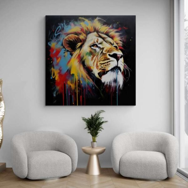 Lion graffiti