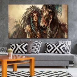 Indian war horse painting