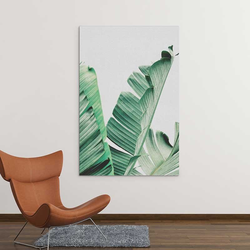 Banana leaf painting