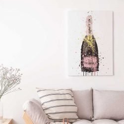 Champagne bottle art