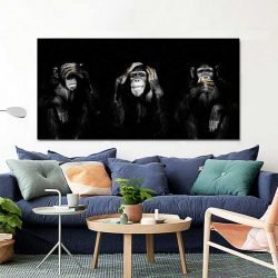 3 wise monkeys wall art