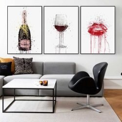 Wine glass painting