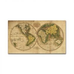 Vintage world map