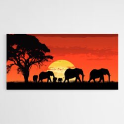 Wall art elephants