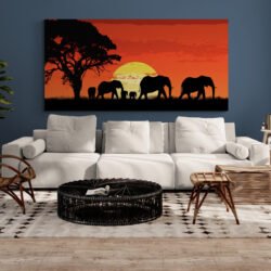 Wall art elephants