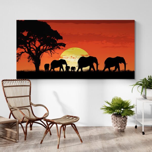 Wall art elephants