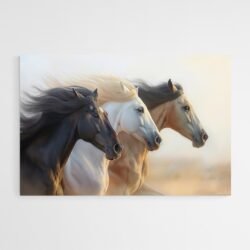 Wild horses painting