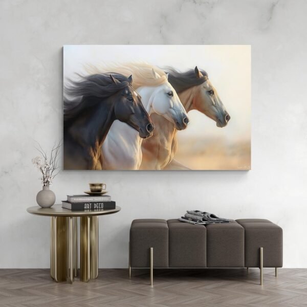 Wild horses painting