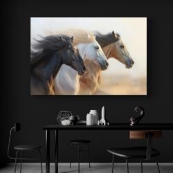 Wild horses painting