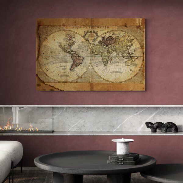 World map vintage