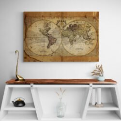 World map vintage