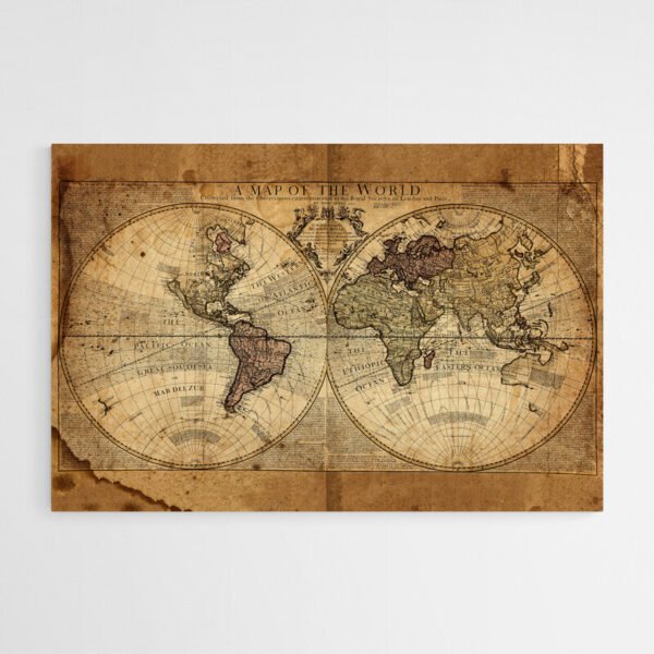 World map vintage