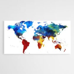 Colorful world map