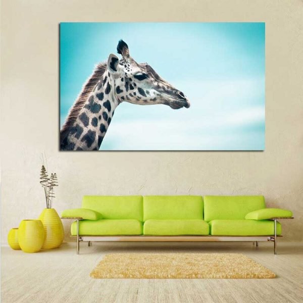 Giraffe head photo