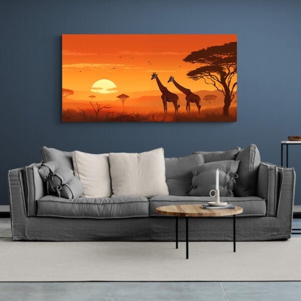 Giraffe canvas wall art