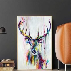 Deer head painting