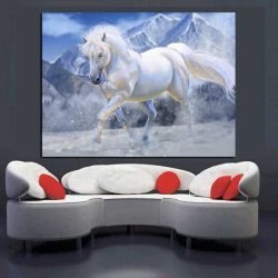 White horse painting