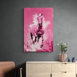 Pink horse painting