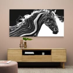 Running horse painting