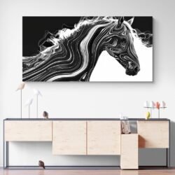 Running horse painting