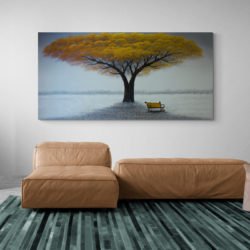 Yellow tree painting