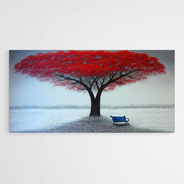 Red tree painting