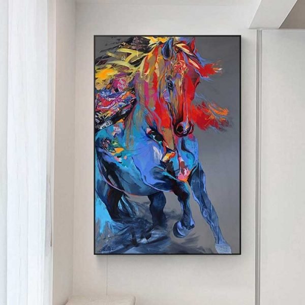 Abstract horse painting