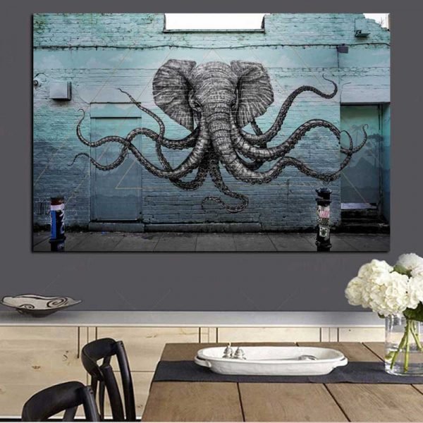 Elephant street art