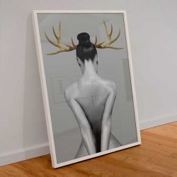 Nude woman back