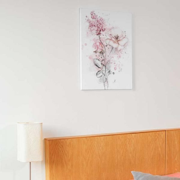 Pink flower painting