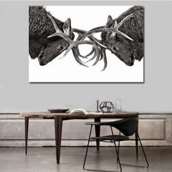 Elk canvas wall art