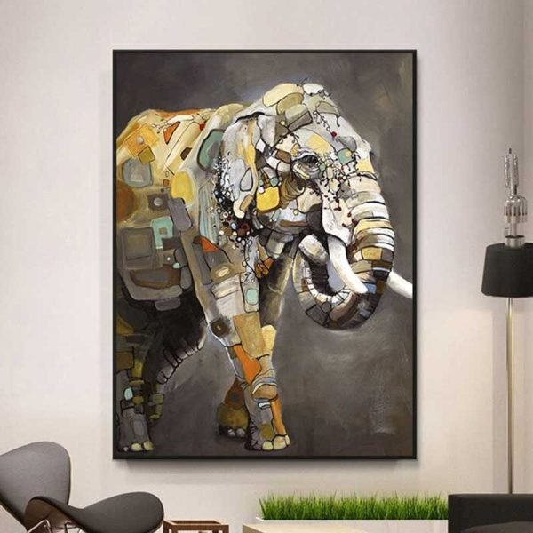 Abstract elephant painting