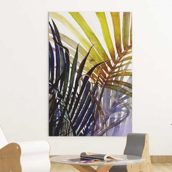 Tropical leaves painting