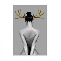 Nude woman back