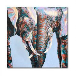 Canvas elephant painting