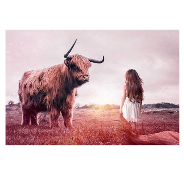 Highland cow painting