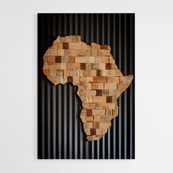 Map of Africa wall art