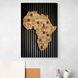 Map of Africa wall art