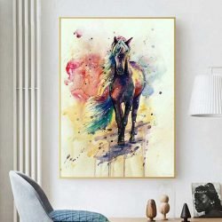 Colorful horse art