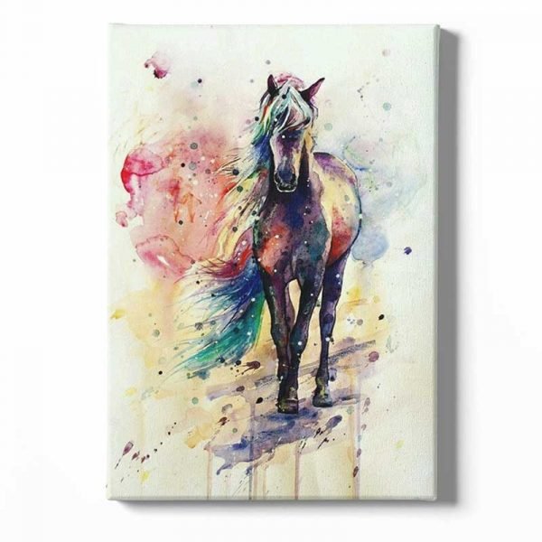 Colorful horse art