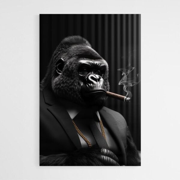 Gorilla smoking