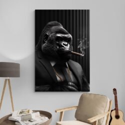 Gorilla smoking