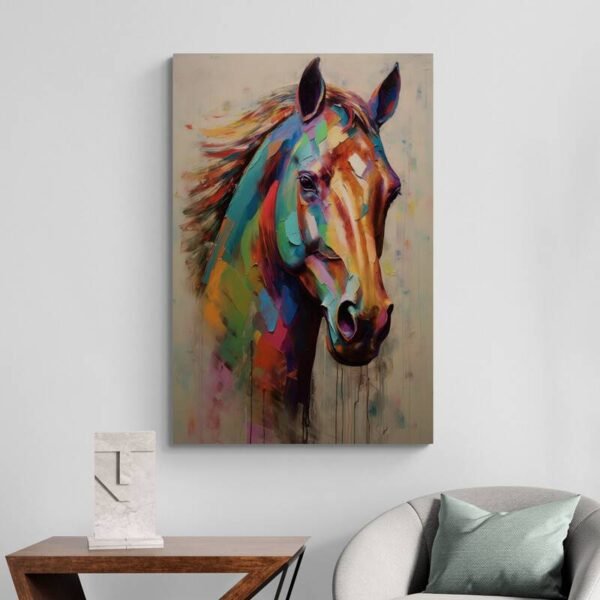 Painting of a horse head