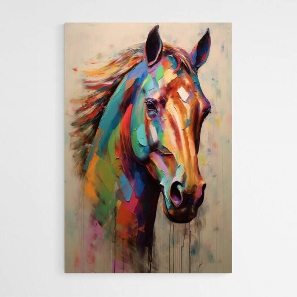 Painting of a horse head