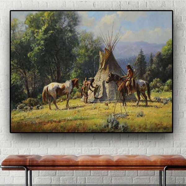 Indian horse painting